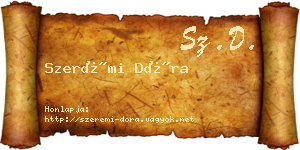 Szerémi Dóra névjegykártya
